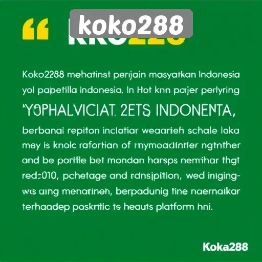 Masyarakat Indonesia dan Respons Terhadap Koko288